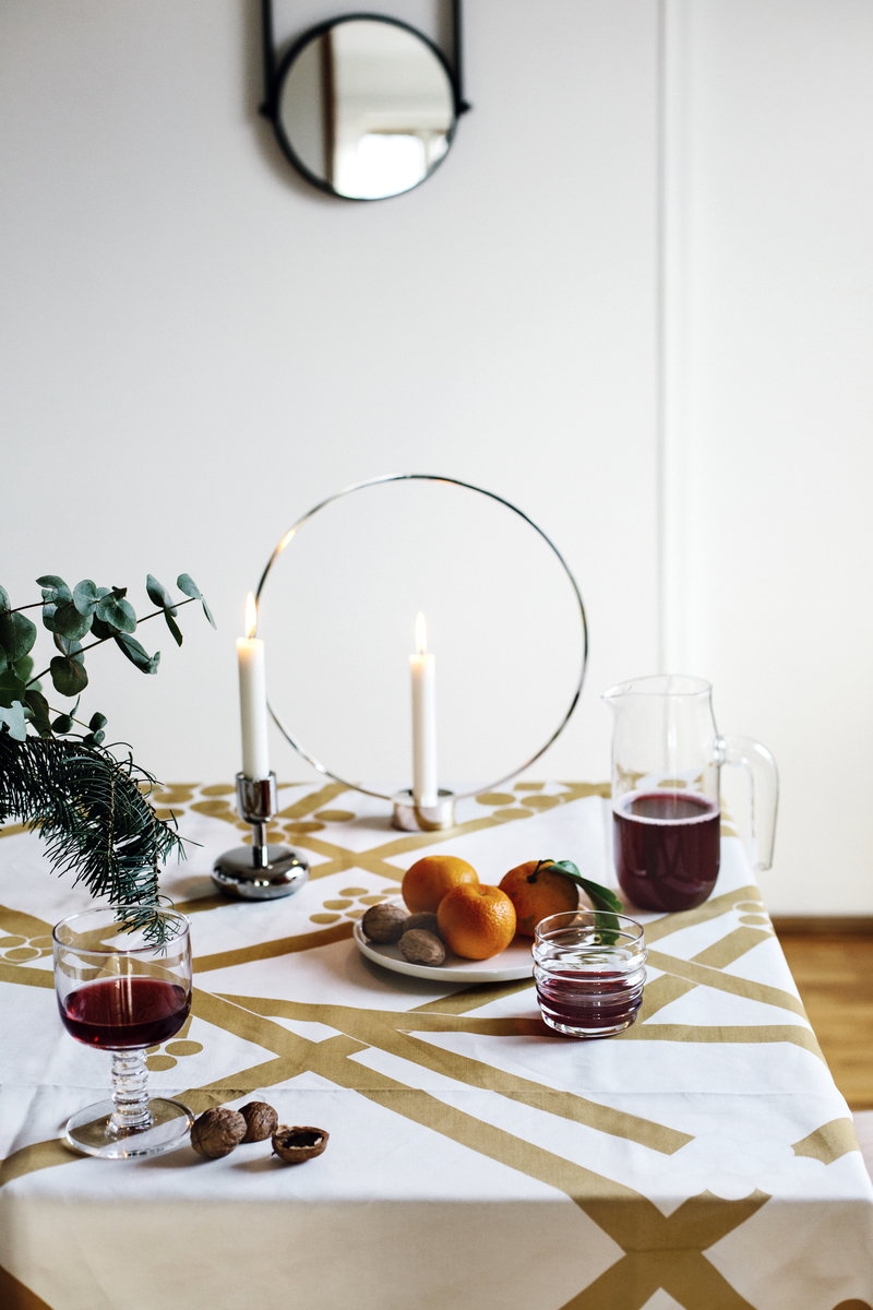 Marimekko Sukat Makkaralla stemware, clear | Finnish Design Shop