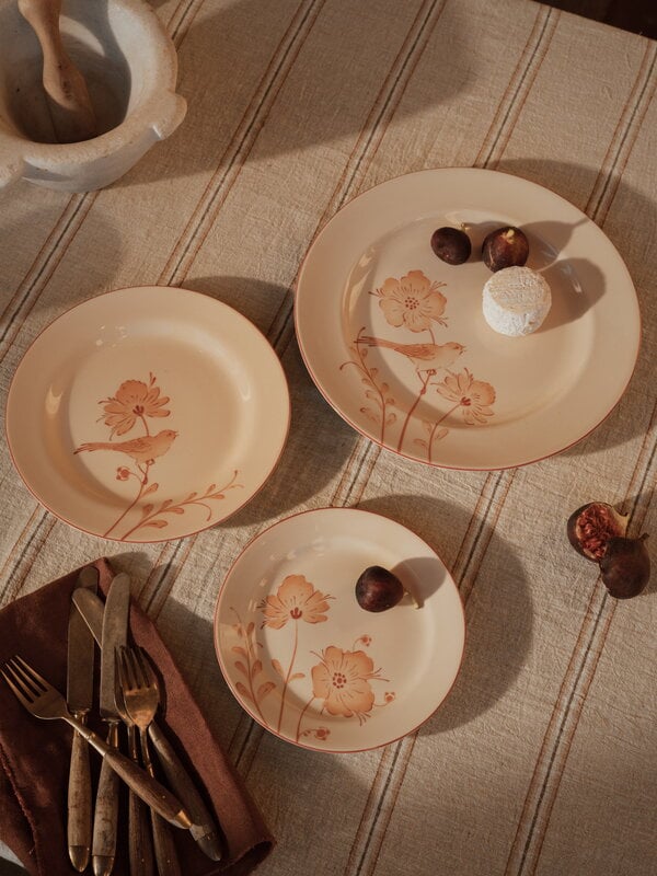 Rörstrand Fågel plate, 21 cm, jubilee, warm caramel, decoration image