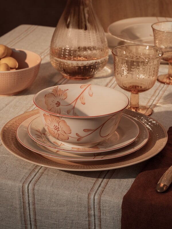 Rörstrand Fågel plate, 21 cm, jubilee, warm caramel, decoration image