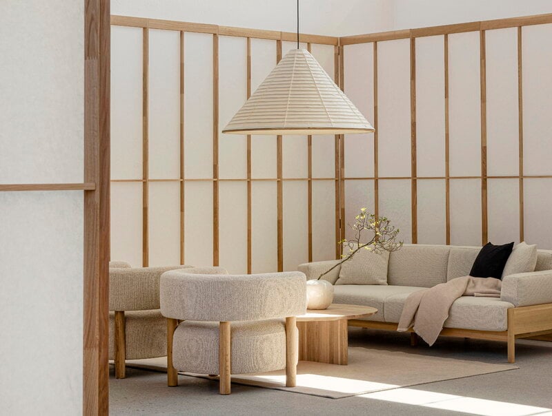 Karimoku Case N-ST02 table basse, 100 x 100 cm, chêne laqué, image décorative