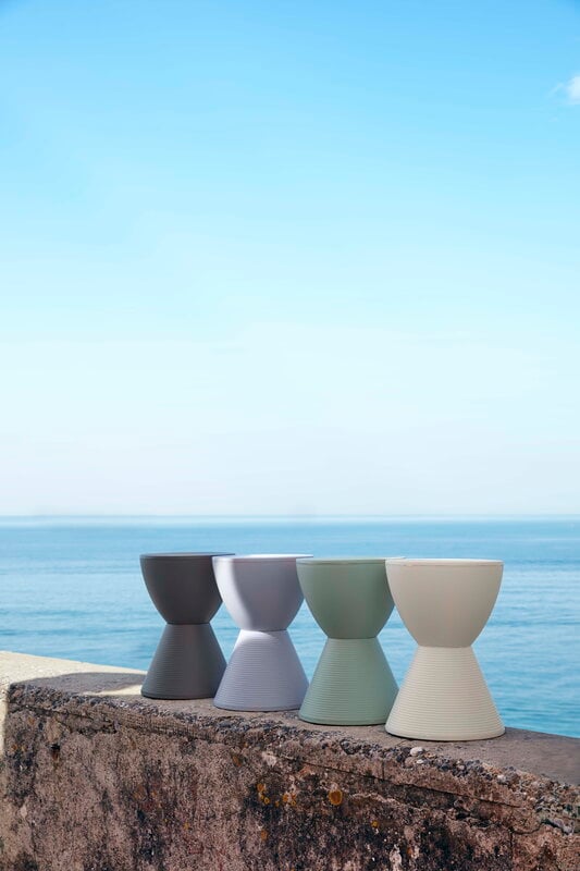 Kartell Prince Aha stool, pigeon grey, decoration image