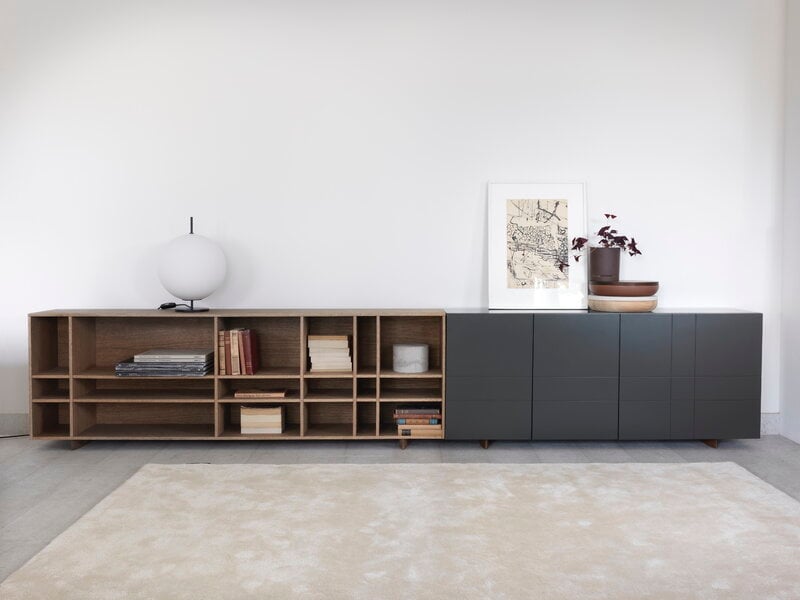 Asplund Kilt Open 180 sideboard, American walnut, decoration image