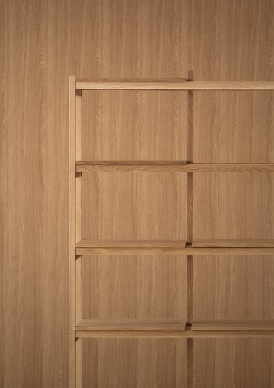 Karimoku Case N-SS01 Regal 3 x 4, 142,7 x 169,2 cm, lackierte Eiche, dekorationsbild