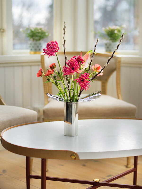 Klong Löw candelabro/jarrón, acero, imagen de decoración