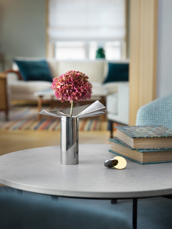 Klong Löw candelabro/jarrón, acero, imagen de decoración