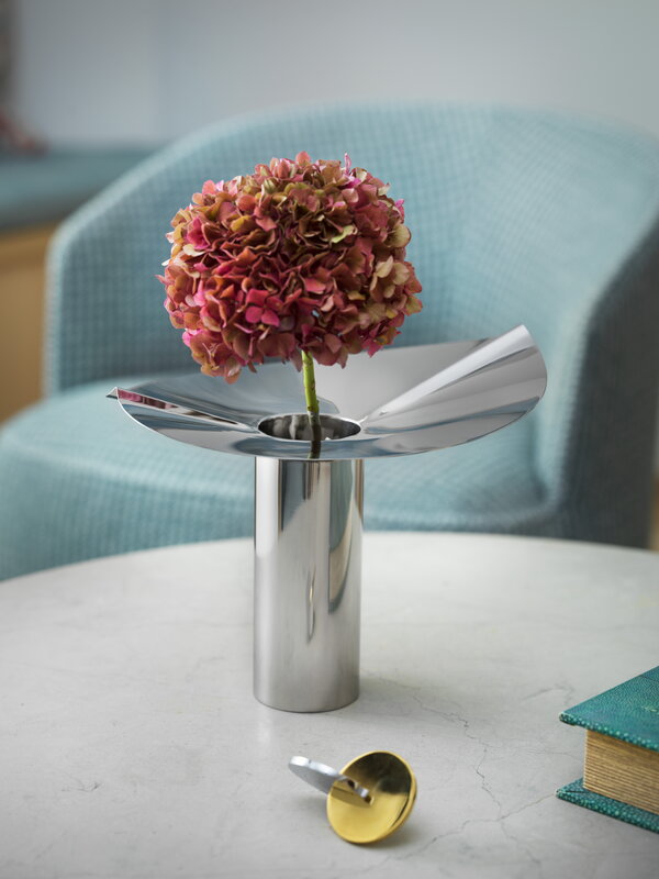 Klong Löw candelabro/jarrón, acero, imagen de decoración