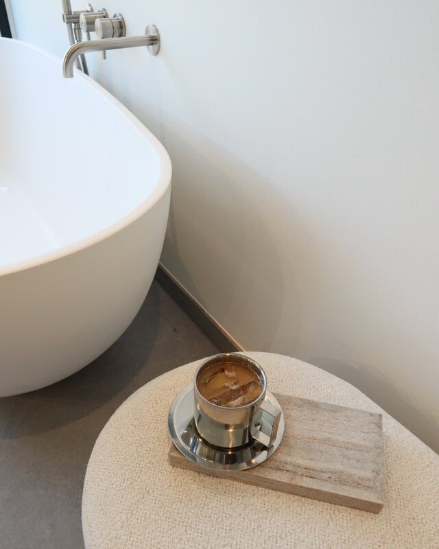 Nichba Set di tazze da caffè Americano Trio, acciaio inox lucidato, immagine decorativa