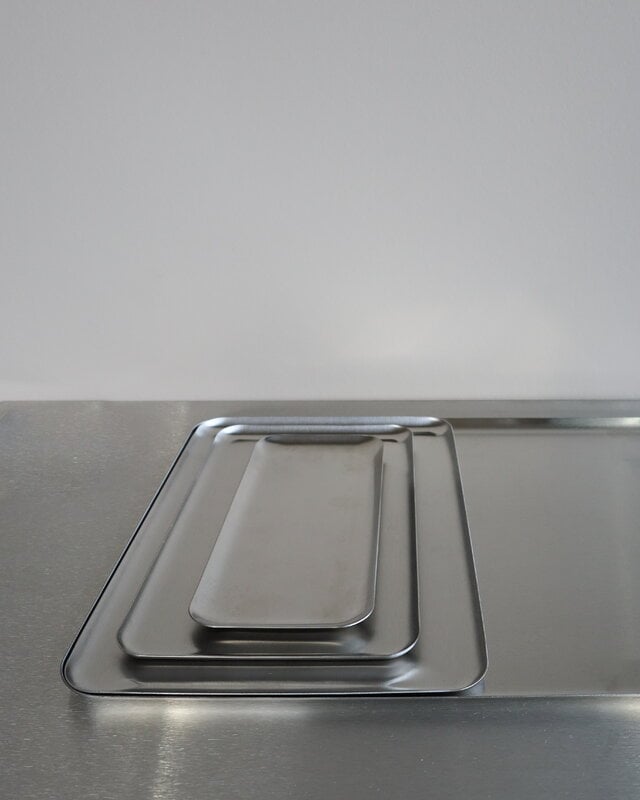 Nichba Edelstahltablett, klein, 10 x 22 cm, dekorationsbild