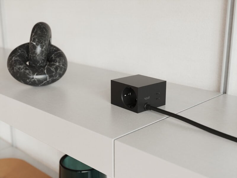 Kord Connect Cuboid+ rallonge USB-C, 200 cm, noir, image décorative
