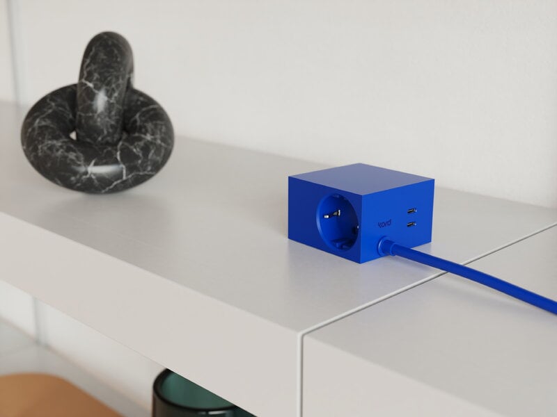 Kord Connect Cuboid+ extension cord USB-C, 200 cm, catalina blue, decoration image