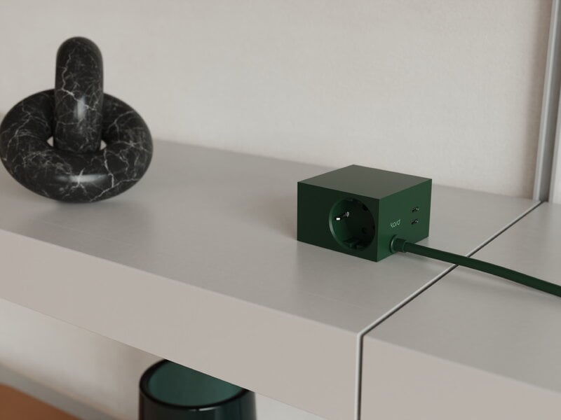 Kord Connect Cuboid+ rallonge USB-C, 200 cm, vert foncé, image décorative