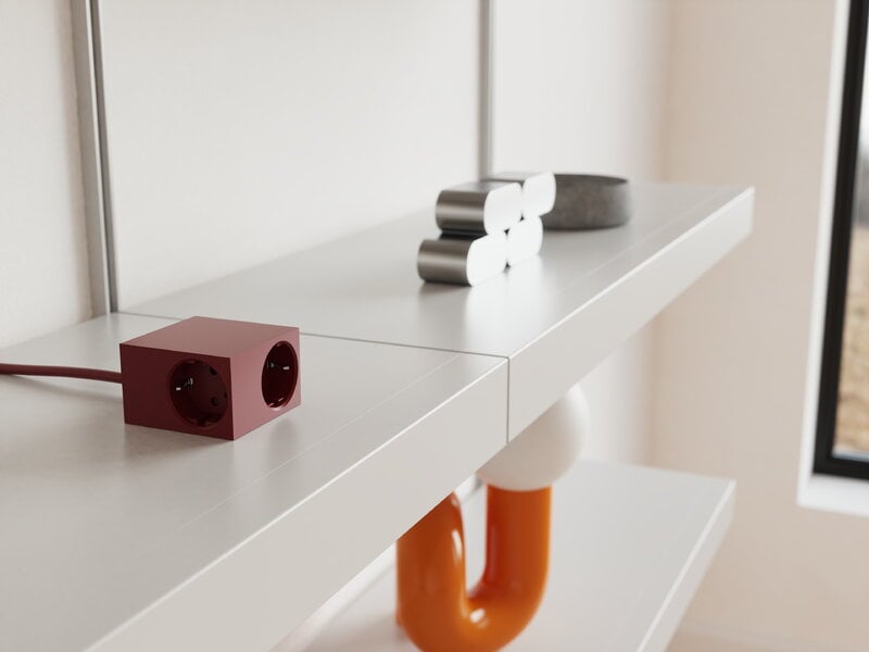 Kord Connect Cuboid+ rallonge USB-C, 200 cm, brique cuite, image décorative