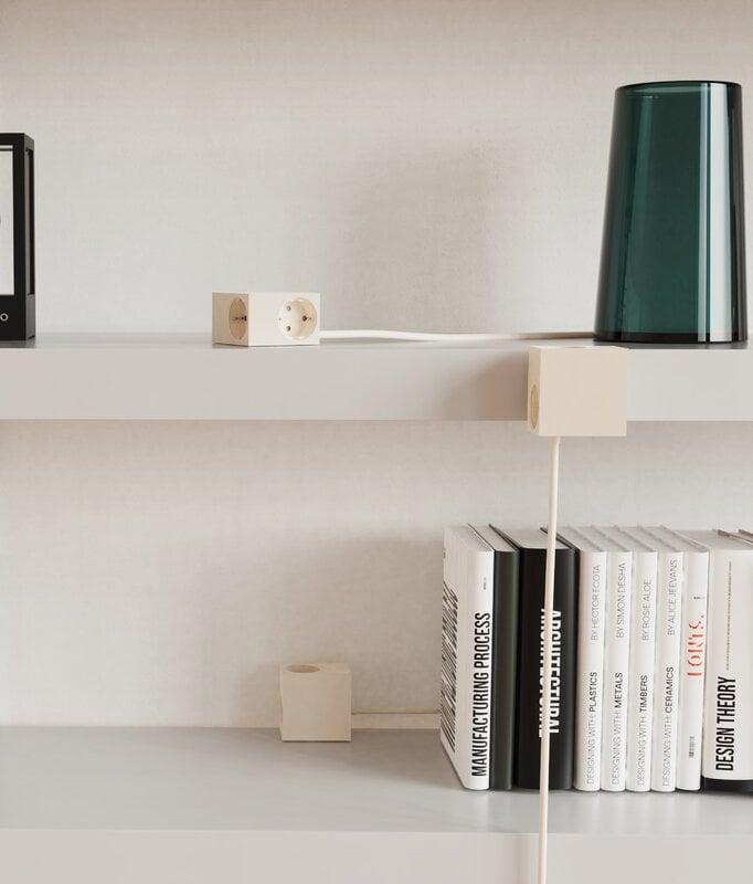 Kord Connect Cuboid+ extension cord USB-C, 200 cm, pearled ivory, decoration image