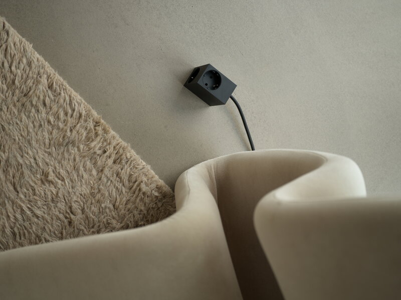 Kord Connect Cuboid extensión de cable, negro, imagen de decoración