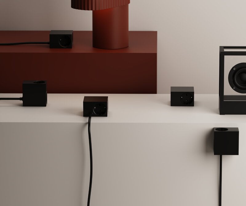 Kord Connect Cuboid extensión de cable, negro, imagen de decoración