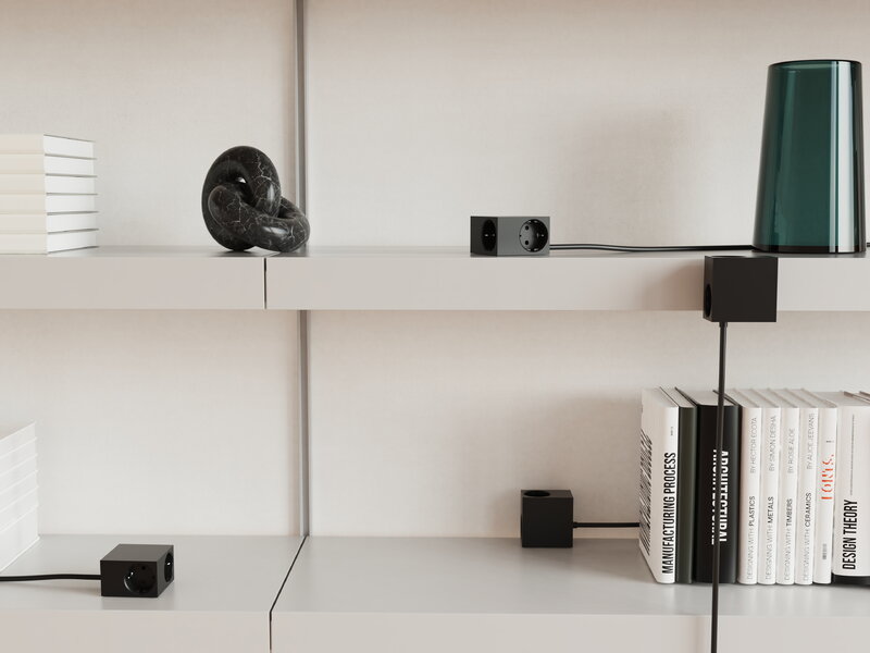 Kord Connect Cuboid extensión de cable, negro, imagen de decoración