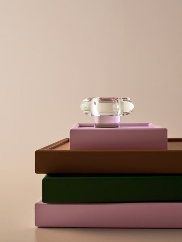 Kosta Boda Orion votive, 63 mm, pink, decoration image
