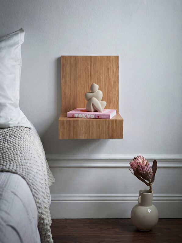 Maze L-shelf, oak, view 2
