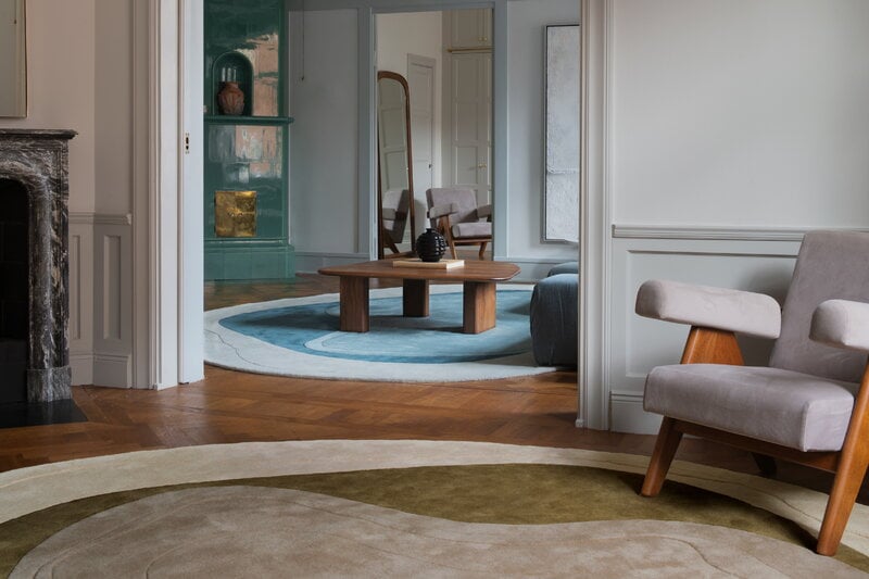 LAYERED Erik Bratsberg tapis Lozza, olive, vue 5