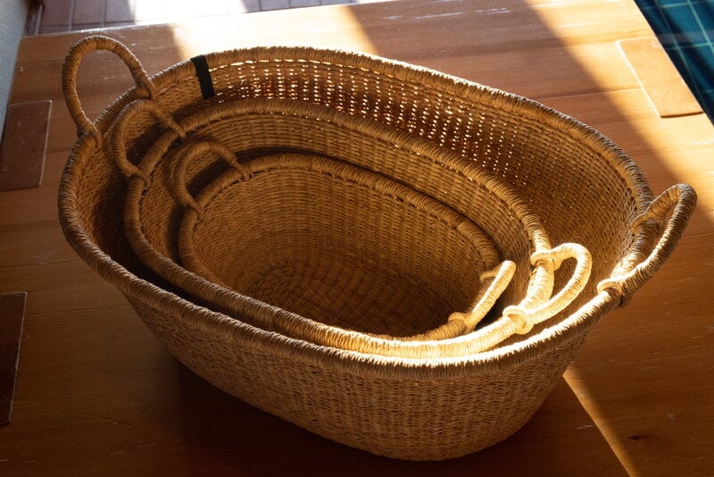 Mifuko Bolga basket, M, natural, view 2