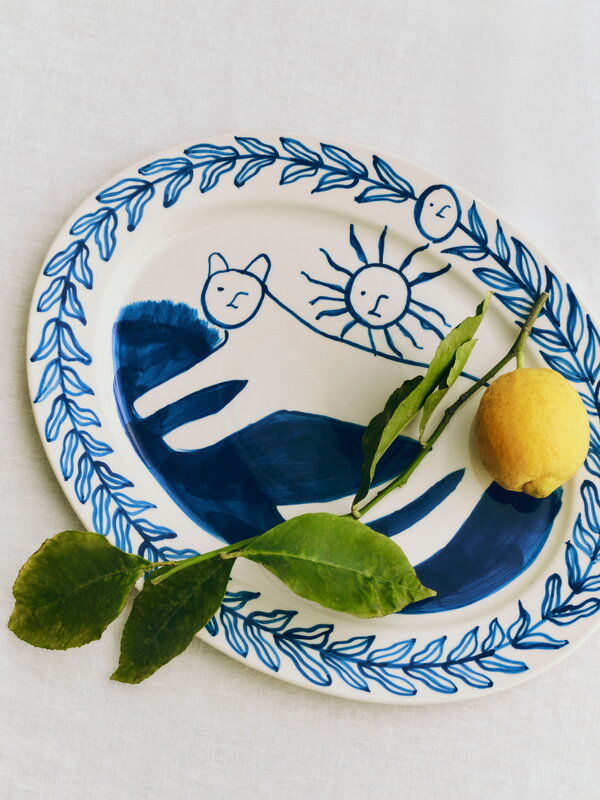 HAY La Pittura oval serving platter, 36,5 cm, Charlotte, immagine decorativa