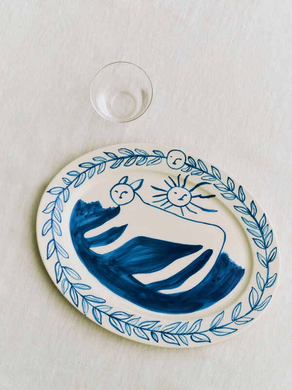 HAY La Pittura oval serving platter, 36,5 cm, Charlotte, immagine decorativa