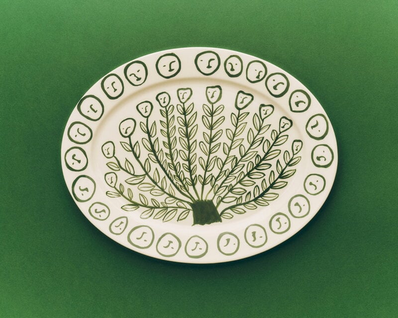 HAY La Pittura oval serving platter, 36,5 cm, Josephine - Kopio, immagine decorativa