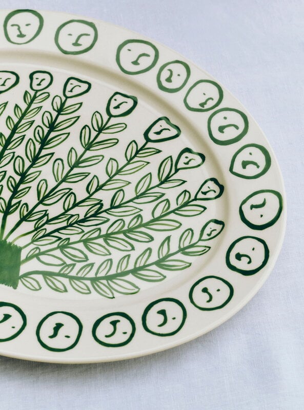 HAY La Pittura oval serving platter, 36,5 cm, Josephine - Kopio, immagine decorativa