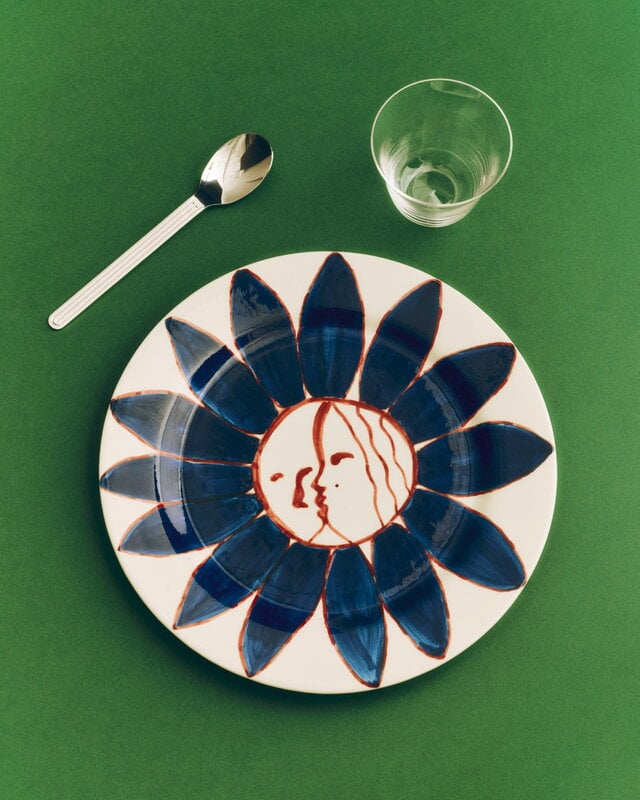 HAY La Pittura plate, 28,5 cm, Deep blue flower, image décorative
