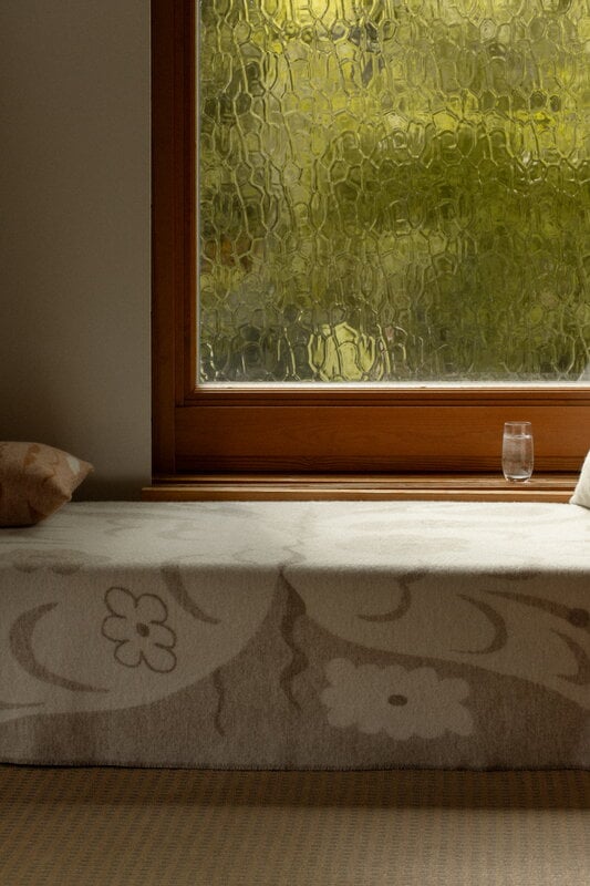 Lapuan Kankurit Couverture Kaksin, 130 x 180 cm, beige - blanc, image décorative