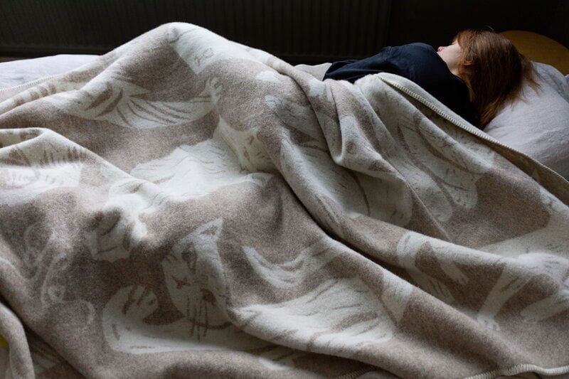 Lapuan Kankurit Couverture Kissanpäivät, beige - blanc, image décorative