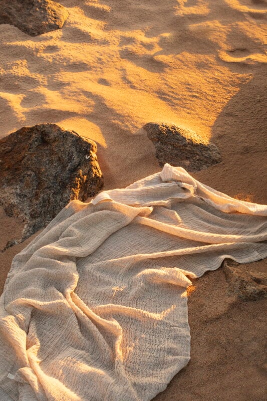Lapuan Kankurit Drap de bain Nyytti, blanc - lin, image décorative