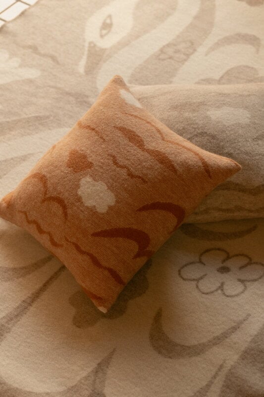 Lapuan Kankurit Couverture Kaksin, 130 x 180 cm, beige - blanc, image décorative