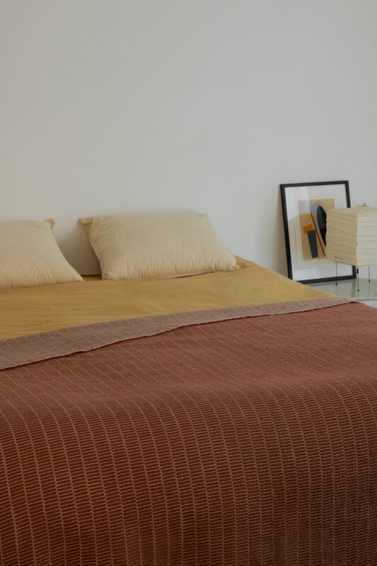Lapuan Kankurit Raitti bedspread, 160 x 260 cm, cinnamon, view 6