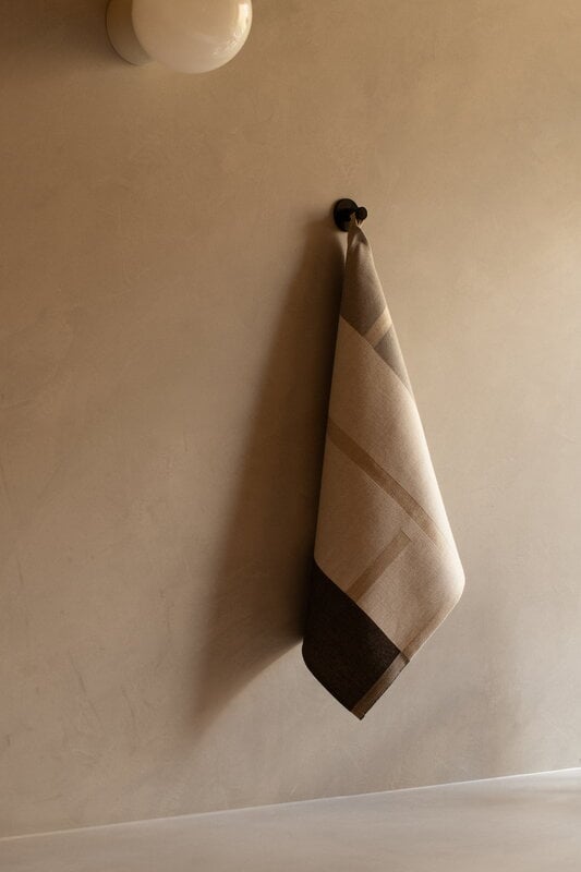 Lapuan Kankurit Suunta towel, 46 x 46 cm,  white - grey - black, decoration image