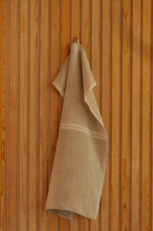 Lapuan Kankurit Serviette en lin Venla, 46 x 70 cm, lin mélangé - blanc, image décorative