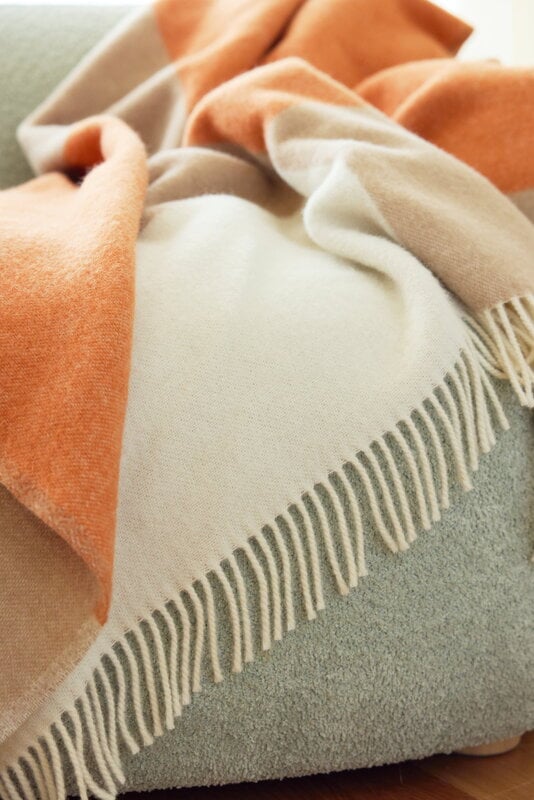 Northern Layer throw, 130 x 170 cm, orange, decoration image