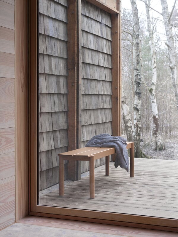 Muuto Banc Linear Steel 170 cm, orange brûlé, image décorative