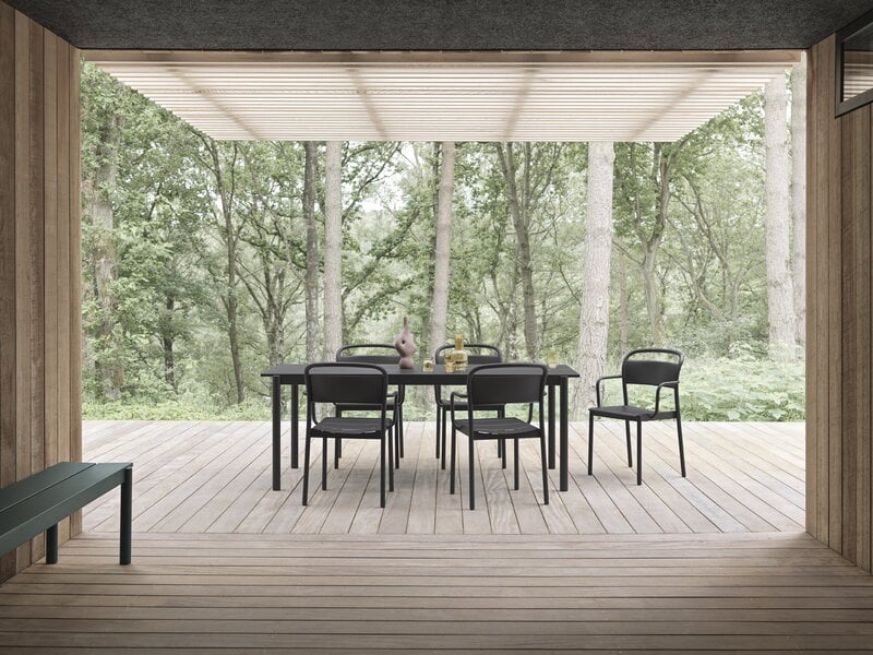 Muuto Fauteuil Linear Steel, noir, image décorative