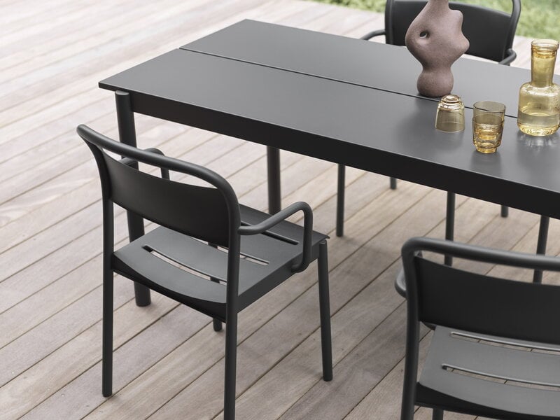 Muuto Fauteuil Linear Steel, noir, image décorative