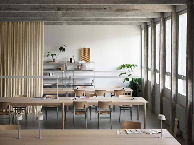 Muuto Silla Loft, verde polvo - roble, imagen de decoración