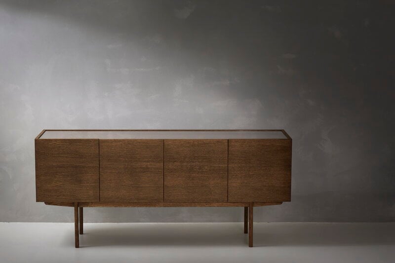 Asplund Buffet Luc Deluxe, noyer américain - verre clair, image décorative