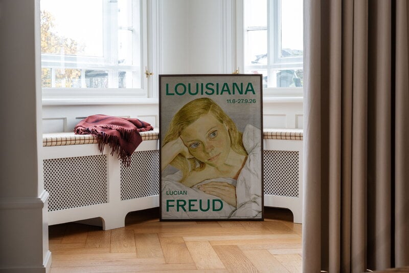 Louisiana Museum of Modern Art Lucian Freud - Girl in Bed 1952, A1 juliste, näkymä 2