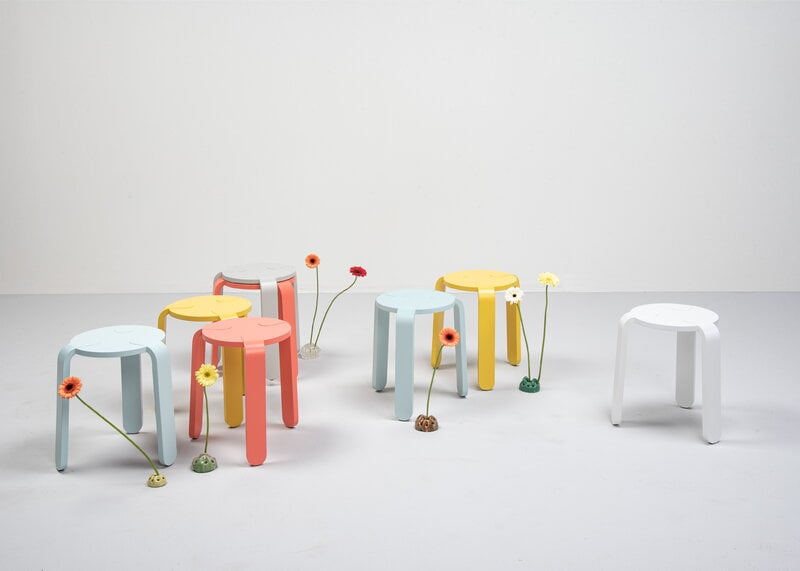 Muoto Collection Lulu stool, light blue, decoration image
