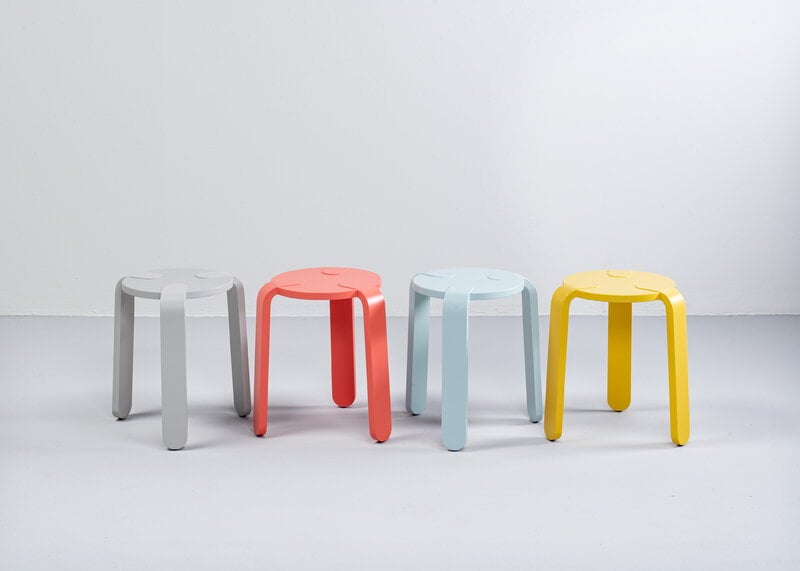 Muoto Collection Lulu stool, light blue, decoration image