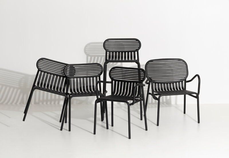 Petite Friture Silla Week-end bridge, negro, imagen de decoración