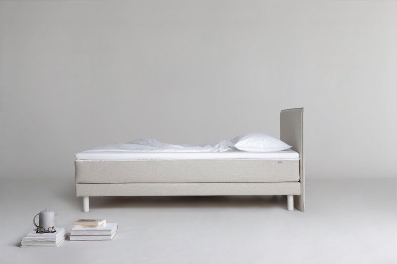 Matri Aina Bed 90 X 200 Cm Ivory, Bed Frame For 200cm Mattress
