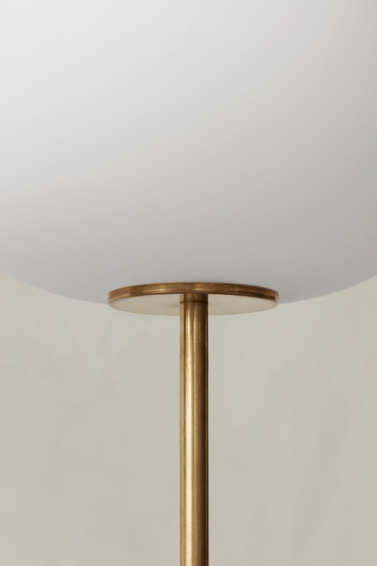 Jwda Floor Lamp Travertine, Jonas Copper Wire Table Lamp