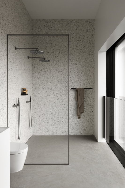 Toilet Hand Towel Holder Wall Coat Hanger Black Aluminum 40-60CM