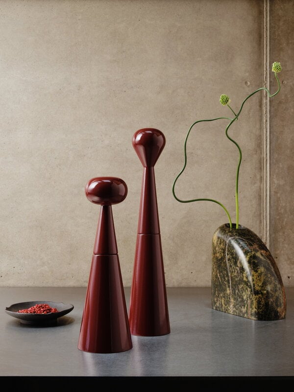 Tom Dixon Mill grinder, small, burgundy, view 2